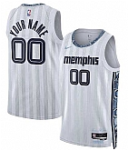 Men's Memphis Grizzlies Active Player Custom Gray 2025-26 City Edition Swingman Stitched Jersey,baseball caps,new era cap wholesale,wholesale hats
