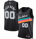 Men's San Antonio Spurs ActiVE Player Custom Black 2025-26 City Edition Swingman Stitched Basketball Jersey,baseball caps,new era cap wholesale,wholesale hats
