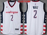 Men's Washington wizards Custom white stitched nba 2016-17 adidas revolution 30 swingman jersey,baseball caps,new era cap wholesale,wholesale hats