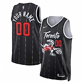 Men's Toronto Raptors Active Player Custom Black 2025-26 City Edition Stitched Basketball Jersey,baseball caps,new era cap wholesale,wholesale hats