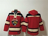 Men's Florida Panthers Blank Red Lace-Up Pullover Hoodie,baseball caps,new era cap wholesale,wholesale hats