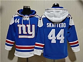 Men's New York Giants #44 Cam Skattebo Blue Ageless Must-Have Lace-Up Pullover Hoodie,baseball caps,new era cap wholesale,wholesale hats