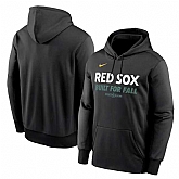 Men's Boston Red Sox Black 2025 Postseason Collection Therma Fleece Hoodie,baseball caps,new era cap wholesale,wholesale hats