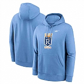 Men's Kansas City Royals Light Blue Cooperstown Collection Pullover Hoodie,baseball caps,new era cap wholesale,wholesale hats