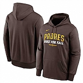 Men's San Diego Padres Brown 2025 Postseason Collection Therma Fleece Hoodie,baseball caps,new era cap wholesale,wholesale hats