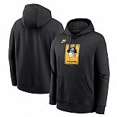 Men's Pittsburgh Pirates Black Cooperstown Collection Logo Club Pullover Hoodie,baseball caps,new era cap wholesale,wholesale hats