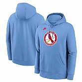 Men's St. Louis Cardinals Light Blue Cooperstown Collection Logo Club Pullover Hoodie,baseball caps,new era cap wholesale,wholesale hats
