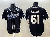 Men's Los Angeles Dodgers #61 Will Klein Black Fashion 2025 World Series Cool Base Stitched Jersey,baseball caps,new era cap wholesale,wholesale hats