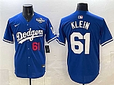 Men's Los Angeles Dodgers #61 Will Klein Royal 2025 World Series Limited Stitched Jersey,baseball caps,new era cap wholesale,wholesale hats