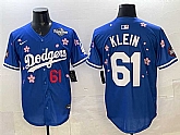 Men's Los Angeles Dodgers #61 Will Klein Royal 2025 World Series Patch Tokyo Series Limited Stitched Jersey,baseball caps,new era cap wholesale,wholesale hats