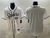 Men's San Antonio Spurs Blank White Stitched Baseball Jersey,baseball caps,new era cap wholesale,wholesale hats