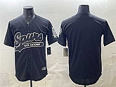 Men's San Antonio Spurs Blank Black Stitched Baseball Jersey,baseball caps,new era cap wholesale,wholesale hats