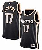 Men's Atlanta Hawks #17 Onyeka Okongwu Black 2025-26 City Edition Swingman Stitched Jersey Dzhi,baseball caps,new era cap wholesale,wholesale hats