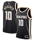 Men's Atlanta Hawks #10 Zaccharie Risacher Black 2025-26 City Edition Swingman Stitched Jersey Dzhi,baseball caps,new era cap wholesale,wholesale hats