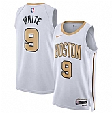 Men's Boston Celtics #9 Derrick White White 2025-26 City Edition Swingman Stitched Jersey Dzhi,baseball caps,new era cap wholesale,wholesale hats