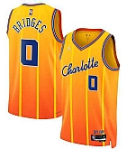 Men's Charlotte Hornets #0 Miles Bridges Gold 2025-26 City Edition Swingman Stitched Jersey Dzhi,baseball caps,new era cap wholesale,wholesale hats