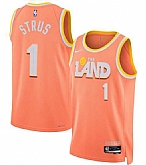 Men's Cleveland Cavaliers #1 Max Strus Orange 2025-26 City Edition Swingman Stitched Jersey Dzhi,baseball caps,new era cap wholesale,wholesale hats
