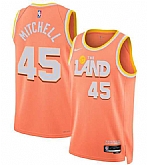 Men's Cleveland Cavaliers #45 Donovan Mitchell Orange 2025-26 City Edition Swingman Stitched Jersey Dzhi,baseball caps,new era cap wholesale,wholesale hats