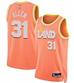 Men's Cleveland Cavaliers #31 Jarrett Allen Orange 2025-26 City Edition Swingman Stitched Jersey Dzhi,baseball caps,new era cap wholesale,wholesale hats