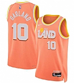 Men's Cleveland Cavaliers #10 Darius Garland Orange 2025-26 City Edition Swingman Stitched Jersey Dzhi,baseball caps,new era cap wholesale,wholesale hats