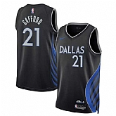 Men's Dallas Mavericks #21 Daniel Gafford Black 2025-26 City Edition Stitched Jersey Dzhi,baseball caps,new era cap wholesale,wholesale hats