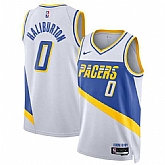 Men's Indiana Pacers #0 Tyrese Haliburton White 2025-26 City Edition Stitched Jersey Dzhi,baseball caps,new era cap wholesale,wholesale hats