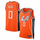 Men's Los Angeles Clippers #0 Bradley Beal Orange 2025-26 City Edition Swingman Stitched Jersey Dzhi,baseball caps,new era cap wholesale,wholesale hats