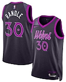 Men's Minnesota Timberwolves #30 Julius Randle Purple 2025-26 City Edition Stitched Jersey Dzhi,baseball caps,new era cap wholesale,wholesale hats