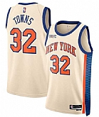 Men's New Yok Knicks #32 Karl-Anthony Towns Cream 2025-26 City Edition Swingman Stitched Jersey Dzhi,baseball caps,new era cap wholesale,wholesale hats
