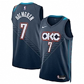 Men's Oklahoma City Thunder #7 Chet Holmgren Navy 2025-26 City Edition Swingman Stitched Jersey Dzhi,baseball caps,new era cap wholesale,wholesale hats