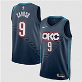 Men's Oklahoma City Thunder #9 Alex Caruso Navy 2025-26 City Edition Swingman Stitched Jersey Dzhi,baseball caps,new era cap wholesale,wholesale hats