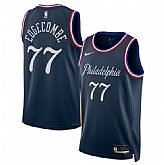 Men's Philadelphia 76ers #77 V. J. Edgecombe Navy 2025-26 City Edition Swingman Stitched Jersey Dzhi,baseball caps,new era cap wholesale,wholesale hats