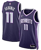 Men's Sacramento Kings #11 Domantas Sabonis Purple 2025-26 City Edition Swingman Stitched Jersey Dzhi,baseball caps,new era cap wholesale,wholesale hats