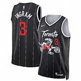 Men's Toronto Raptors #3 Brandon Ingram Black 2025-26 City Edition Stitched Jersey Dzhi,baseball caps,new era cap wholesale,wholesale hats