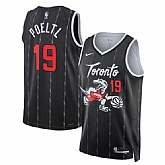 Men's Toronto Raptors #19 Jakob Poeltl Black 2025-26 City Edition Stitched Jersey Dzhi,baseball caps,new era cap wholesale,wholesale hats