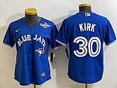 Men's Toronto Blue Jays #30 Alejandro Kirk Royal 2025 World Series Cool Base Stitched Jersey,baseball caps,new era cap wholesale,wholesale hats