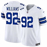 Men's Dallas Cowboys #92 Quinnen Williams White 2025 F.U.S.E Vapor Untouchable Limited Stitched Jersey Dzhi,baseball caps,new era cap wholesale,wholesale hats