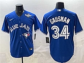 Men's Toronto Blue Jays #34 Kevin Gausman Royal 2025 World Series Cool Base Stitched Jersey,baseball caps,new era cap wholesale,wholesale hats