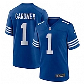 Men's Indianapolis Colts #1 Sauce Gardner Blue Vapor Limited Stitched Jersey Dzhi,baseball caps,new era cap wholesale,wholesale hats
