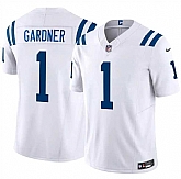 Men's Indianapolis Colts #1 Sauce Gardner White 2025 F.U.S.E. Vapor Limited Stitched Jersey Dzhi,baseball caps,new era cap wholesale,wholesale hats