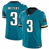 Men's Jacksonville Jaguars #3 Jokobi Meyers Teal 2025 F.U.S.E. Prowler Throwback Vapor Limited Stitched Jersey Dzhi,baseball caps,new era cap wholesale,wholesale hats