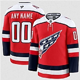 Men's Washington Capitals Active Player Custom Red 2025-26 Alternate Stitched Hockey Jersey,baseball caps,new era cap wholesale,wholesale hats