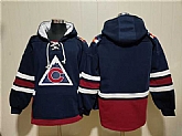 Men's Colorado Avalanche Blank Navy All Stitched Sweatshirt Hoodie,baseball caps,new era cap wholesale,wholesale hats
