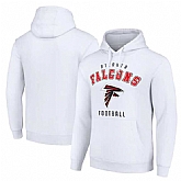 Men's Atlanta Falcons White Pullover Hoodie,baseball caps,new era cap wholesale,wholesale hats