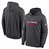 Men's Atlanta Falcons Anthracite Toss Sweep Performance Pullover Hoodie,baseball caps,new era cap wholesale,wholesale hats