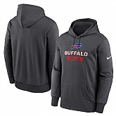 Men's Buffalo Bills Anthracite Toss Sweep Performance Pullover Hoodie,baseball caps,new era cap wholesale,wholesale hats