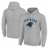 Men's Carolina Panthers Gray Pullover Hoodie,baseball caps,new era cap wholesale,wholesale hats