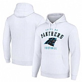 Men's Carolina Panthers White Pullover Hoodie,baseball caps,new era cap wholesale,wholesale hats