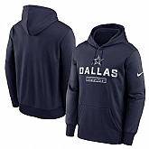 Men's Dallas Cowboys Navy Toss Sweep Performance Pullover Hoodie,baseball caps,new era cap wholesale,wholesale hats