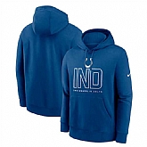 Men's Indianapolis Colts Royal Busted Play Club Fleece Pullover Hoodie,baseball caps,new era cap wholesale,wholesale hats